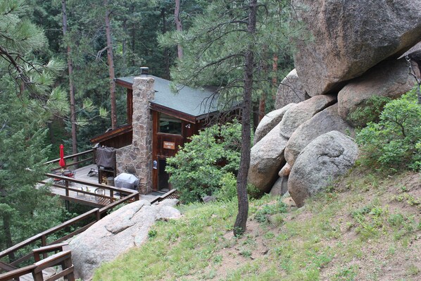 Nestled in the Pines, Firs, Aspen and boulders!