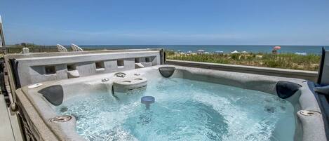 Hot Tub located on Mid-Level Deck