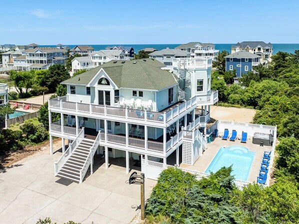 Aerial of What A View in Corolla
