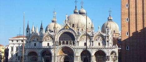 St. Mark's Square, the basilica. You do not see this from the apartment!