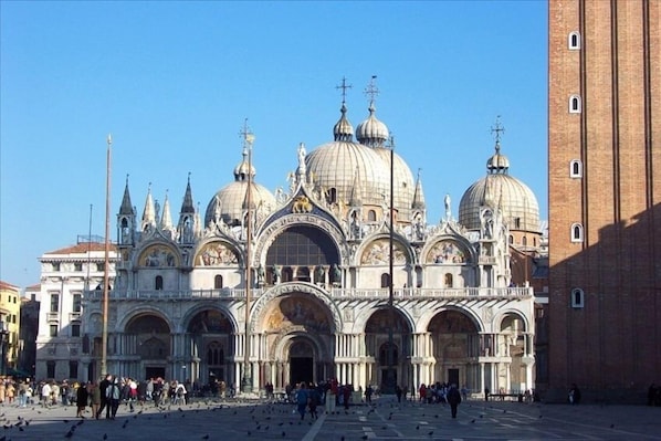 St. Mark's Square, the basilica. You do not see this from the apartment!