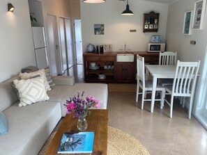 Lounge area with kitchenette
