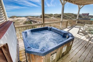 Hot Tub located on Mid-Level Deck