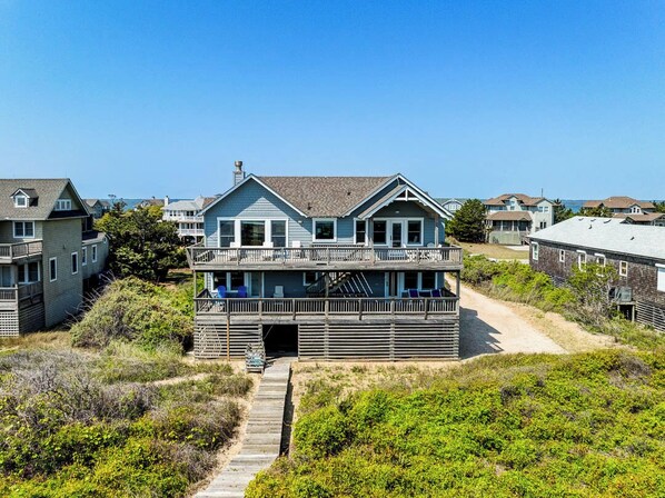 Back Aerial of Station Bay House