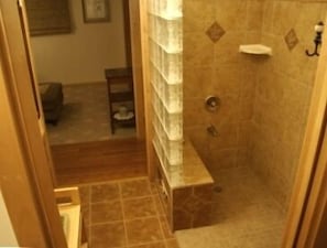 Walk-In Shower with Bench Seat