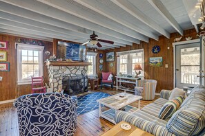Ground-Level Living Room with Deck Access