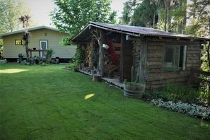 Creative wood shed  with our our sustainable wood, off our property