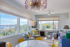Harbor View from the Living Room—While this photo captures the immense view from the picture window, experiencing it in person is even better.  