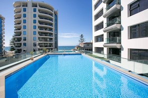 heated outdoor pool