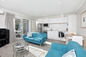 Lounge and kitchen