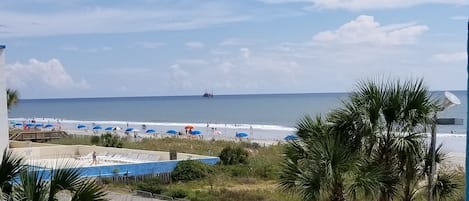 Vista para a praia ou o mar