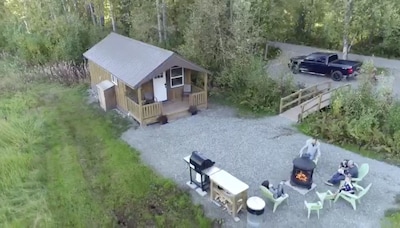 Welcome to the Fiddle Creek Cabin near Hatcher Pass, Alaska