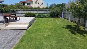 Lawn area. 