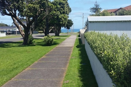 View from letterbox toward Opunake Beach.