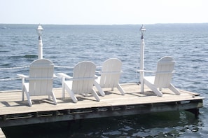 Relax at the end of the dock or go for a swim.