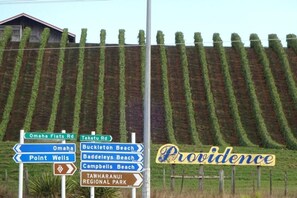 Entrance to Tawharanui Penninsular