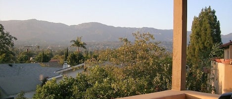 The wonderful view from the Casita guest studio