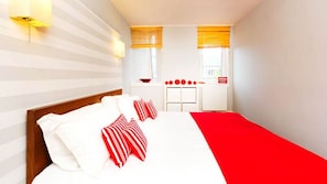 Luxurious master bedroom includes king-size double bed and fitted wardrobe