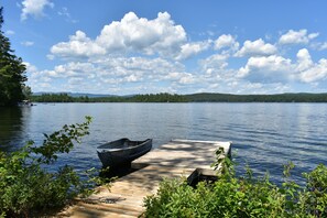 Dock and row boat provided. 
