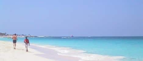 The beach on Paradise Island- one of the best in the world!