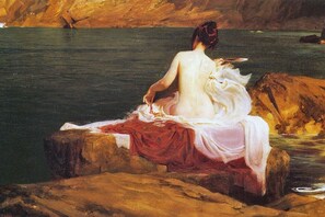 ....nymph who prevents Odysseus -the Trojan War hero - from returning home.