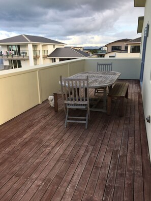 Upstairs deck