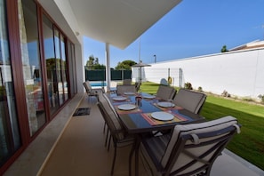 Outdoor dining area