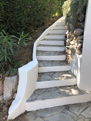 Steps leading to apartment 