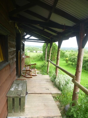 Preseli's rustic porch