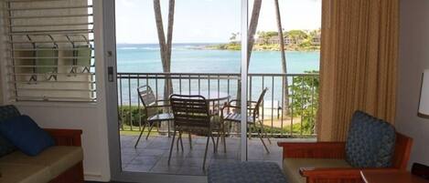 The view from the unit onto Napili Bay.