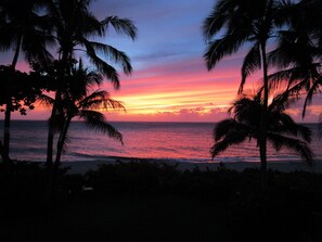 Spectacular sunset from our backyard.