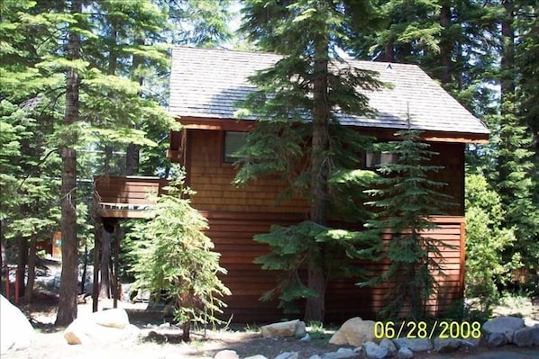 Corner Location with small lakeview from deck and living room.