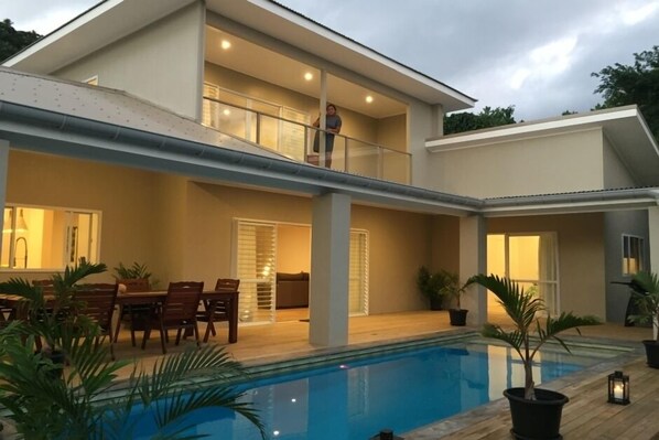Front view of the house