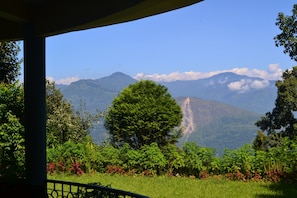 View of Kanchenjunga range from verandah