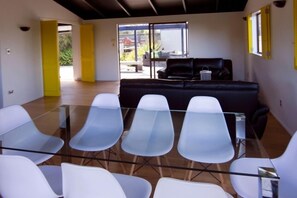 Dining and lounge looking out to main deck