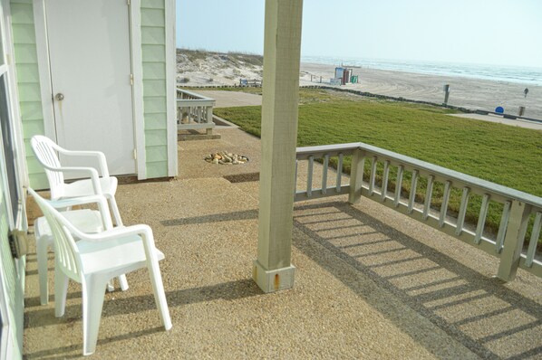 Only steps away from the beautiful beach from the private patio