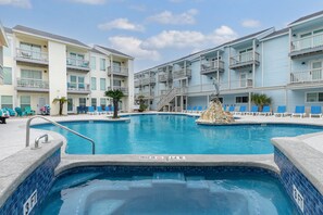 Heated pool and hot tub can be enjoyed year round