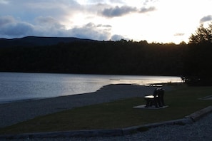 Evening at seating area