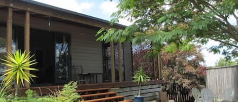 View to house and the deck