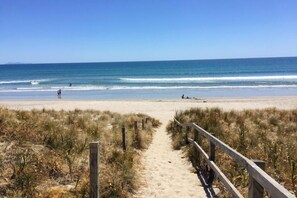 2 minutes walk to this direct beach access