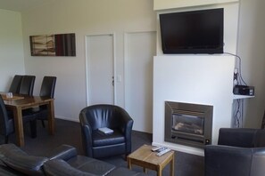 Lounge and Fireplace