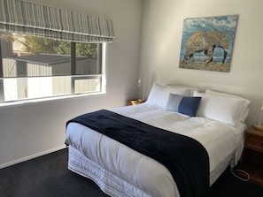 Bedroom 1 with Queen Bed and Smart Tv