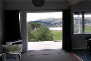 View out from lounge doors