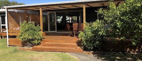 Back Deck, very private space. 