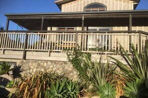 Rear view of the house