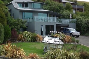 Boat parking on front lawn