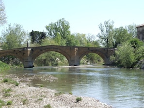 The river Ouveze, 200m from the house