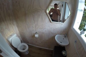 inside toilet
