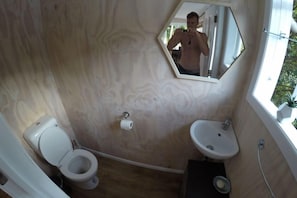 inside toilet