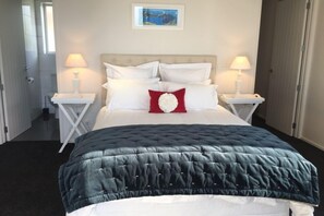 bedroom with views across the Bay